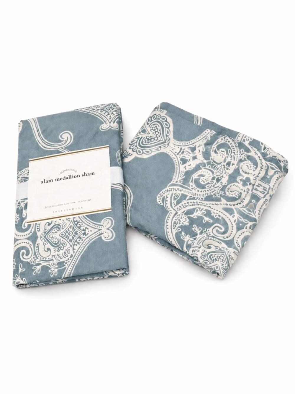 POTTERY BARN Alana Medallion King Shams, Set of 2, LIKE NEW